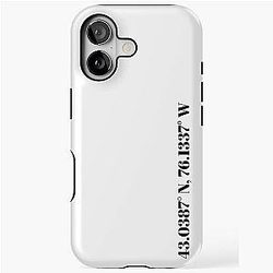Syracuse Coordinates iPhone Tough Case
