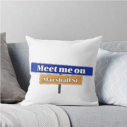 Meet Me on Marshall Street Syracuse Throw Pillow