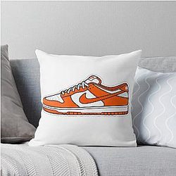 Low Dunks Syracuse Throw Pillow