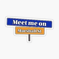 Meet Me on Marshall Street Syracuse Sticker