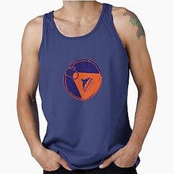 Syracuse Junior High Theatre Spotlight Blue Orange Tank Top