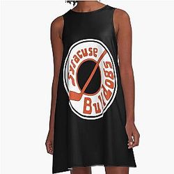 Syracuse Bulldogs Ice Hockey Team (Slap Shot)   A-Line Dress