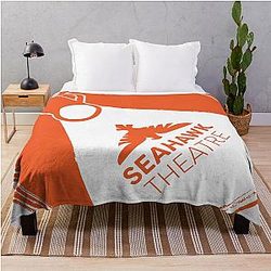 Syracuse Junior High Theatre Spotlight Orange Throw Blanket