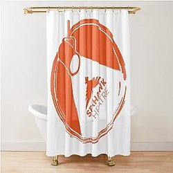 Syracuse Junior High Theatre Spotlight Orange Shower Curtain