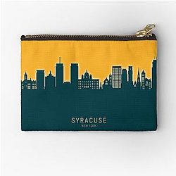 Syracuse New York Skyline Zipper Pouch