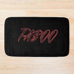 Taboo Minimalist Typography Design Bath Mats