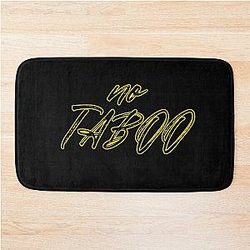 No TABOO Minimalist Typography Design Bath Mat