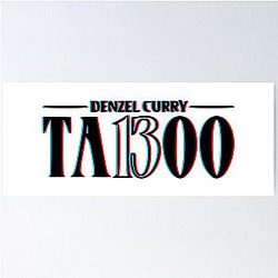 Taboo Denzel Curry Album 3D Poster