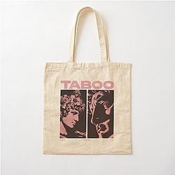 TABOO Dark Aesthetic Cotton Tote Bag