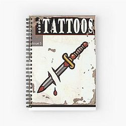Tattoos 5 Shirt Spiral Notebook
