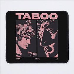 TABOO Dark Aesthetic Poster Mousepad
