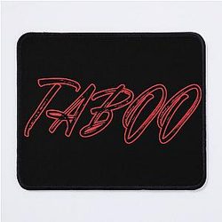 Taboo Minimalist Typology Design Mouse Pad