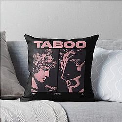 TABOO Dark Aesthetic Poster Throw Pillow
