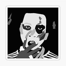 Denzel Curry - Taboo (Minimal Album Cover Sticker)