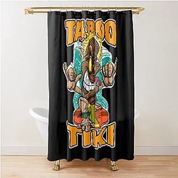 Taboo Tiki Shower Curtain