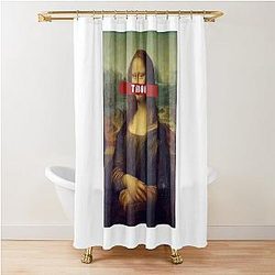Mona Lisa Taboo Shower Curtain