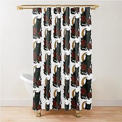 My Black Cat Taboo Shower Curtain