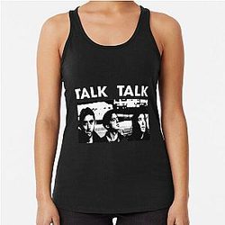 Talk Talk Rock Music Band Tri Blend Racerback Tank Top
