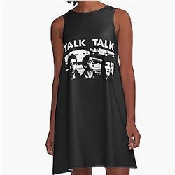 Talk Rock Music Band A-Line Dress