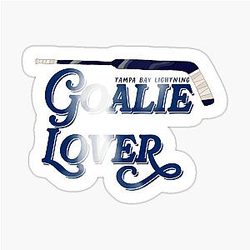 goalie lover Tampa Bay Hockey Sticker