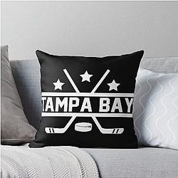 Tampa Bay Hockey Throw Pillow