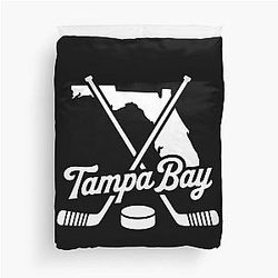 Tampa Bay Ice Hockey Sports Team Fan Duvet Cover
