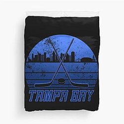 Tampa Bay Hockey Duvet Cover