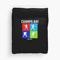 Tampa Bay Sports Champions Football Baseball Hockey Duvet Cover