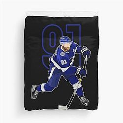 Steven Stamkos Tampa Bay 91 Duvet Cover