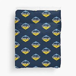 Tampa Bay Baseball Modern City Skyline Graphic Logo Duvet Cover