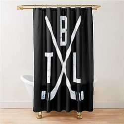 Hockey Tampa Bay Lightning Blue Shower Curtain