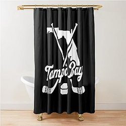 Tampa Bay Ice Hockey Sports Fan Shower Curtain