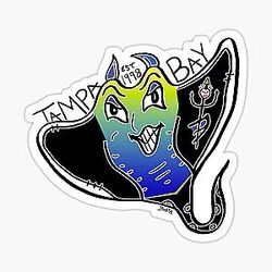 Ray from Tampa Bay Rays Sticker