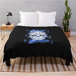 Tampa Bay Lighting Skull Classic Throw Blanket