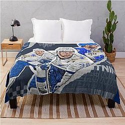 Tampa Bay Hockey Team Design Throw Blanket