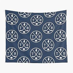 Retro Tampa Bay Hockey Emblem Vintage TB Tapestry becomes 
Retro Tampa Bay Vintage Emblem Tapestry