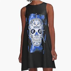 Tampa Bay Lighting Skull Classic A-Line Dress
