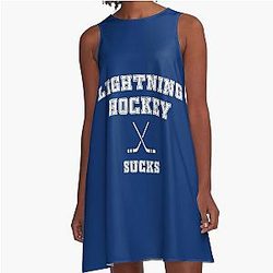Tampa Bay Lightning Hockey Tonight A-Line Dress