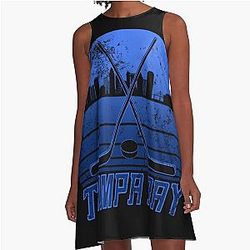 Tampa Bay Hockey A-Line Dress