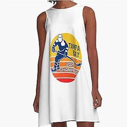 Tampa Bay Hockey Team 2020 Champions A-Line Dress