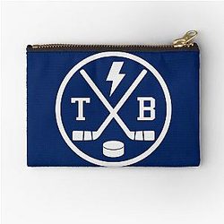 Retro Tampa Bay Hockey Emblem Vintage TB Zipper Pouch
