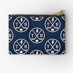 Retro Tampa Bay Hockey Emblem Vintage TB Zipper Pouch