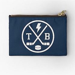 Retro Tampa Bay Hockey Emblem Vintage TB Zipper Pouch