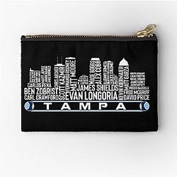 Tampa Bay Baseball Team All Time Legends Tampa Bay Skyline Pouch