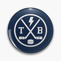 Retro Tampa Bay Hockey Emblem Vintage TB Pin
