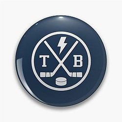 Retro Tampa Bay Hockey Emblem Vintage Pin