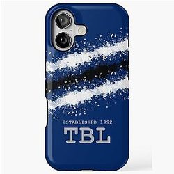 Tampa Bay Blue Retro Hockey Phone Case iPhone Tough Case