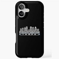 Tampa Bay Baseball Team Time Legends Tampa Bay Skyline iPhone Case