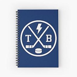 Retro Tampa Bay Hockey Emblem Vintage Spiral Notebook