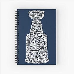 Lightning Tampa Bay Champions Spiral Notebook